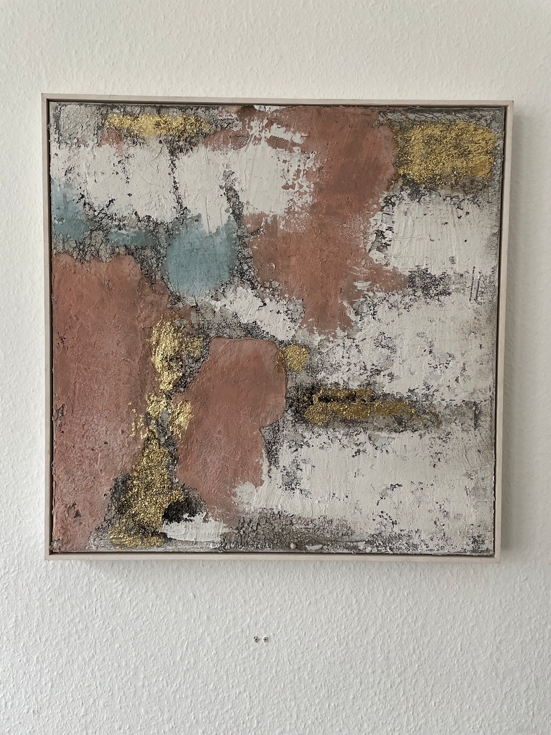 Abstrakte Impressionen in Rosa und Gold