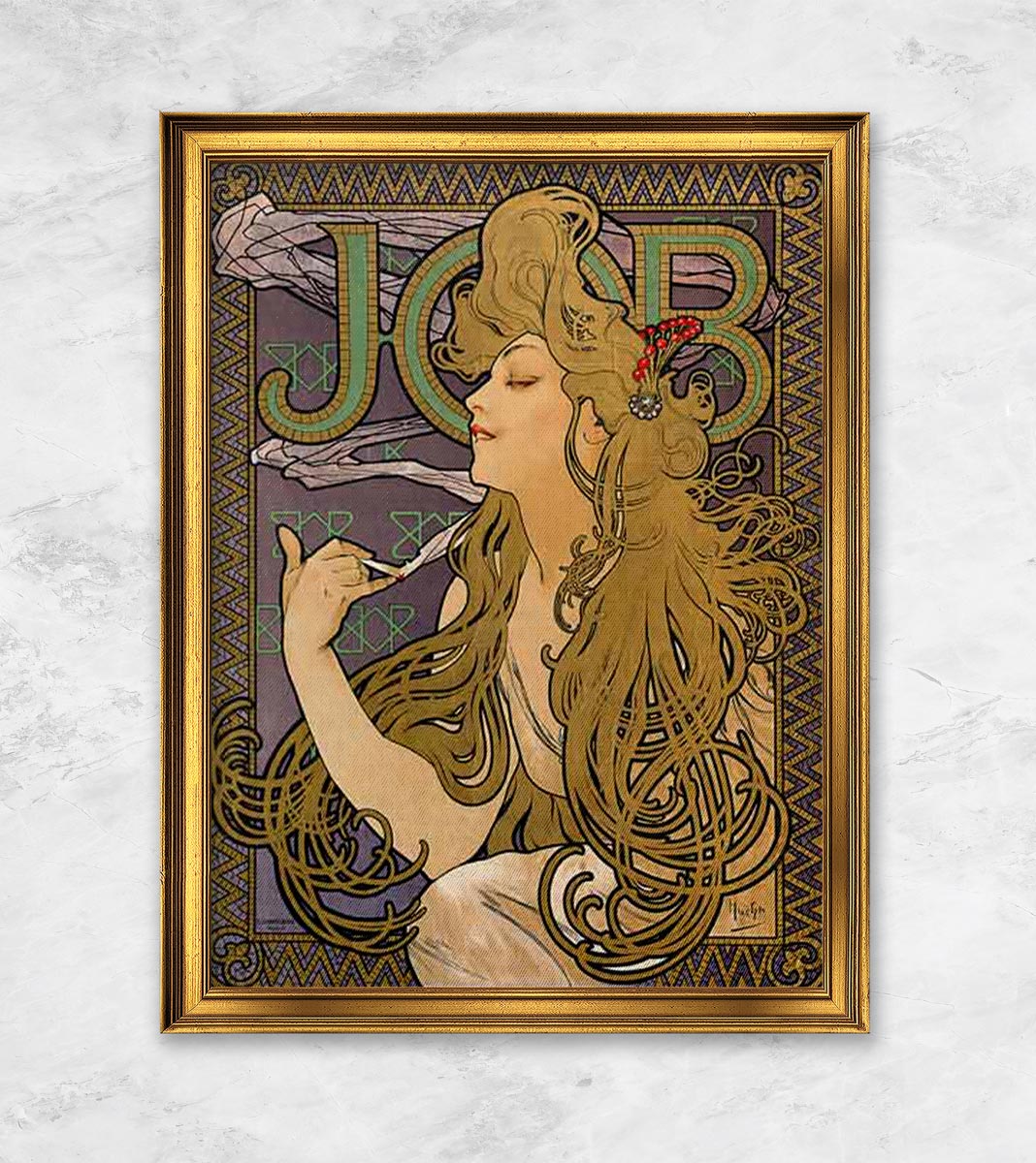 "Plakat für die Zigarettenmarke JOB" | Alphonse Mucha