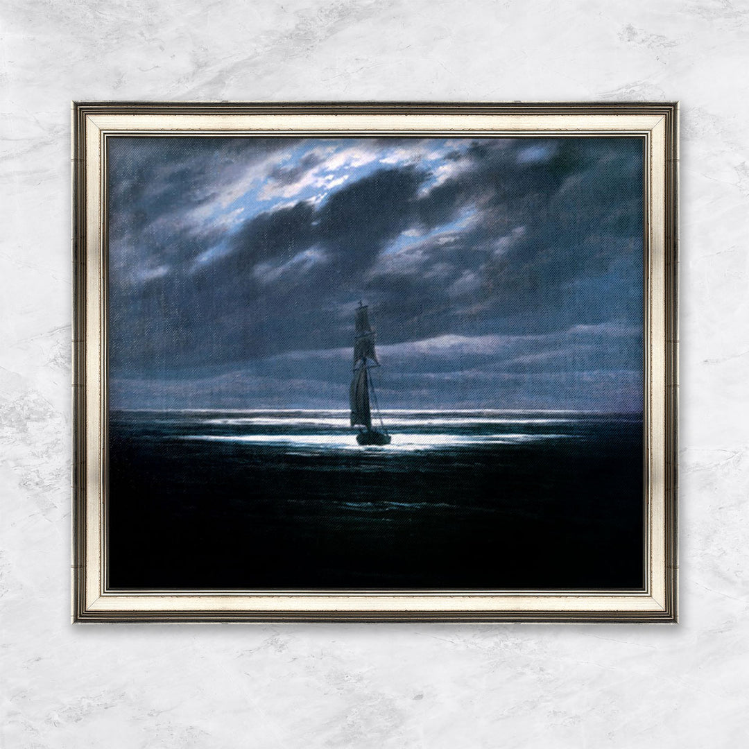 "Seestück bei Mondschein" | Caspar David Friedrich