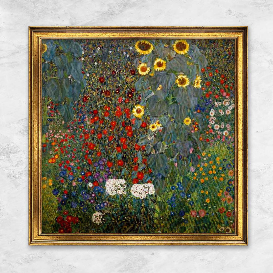 "Farmgarten mit Sonnenblumen" | Gustav Klimt