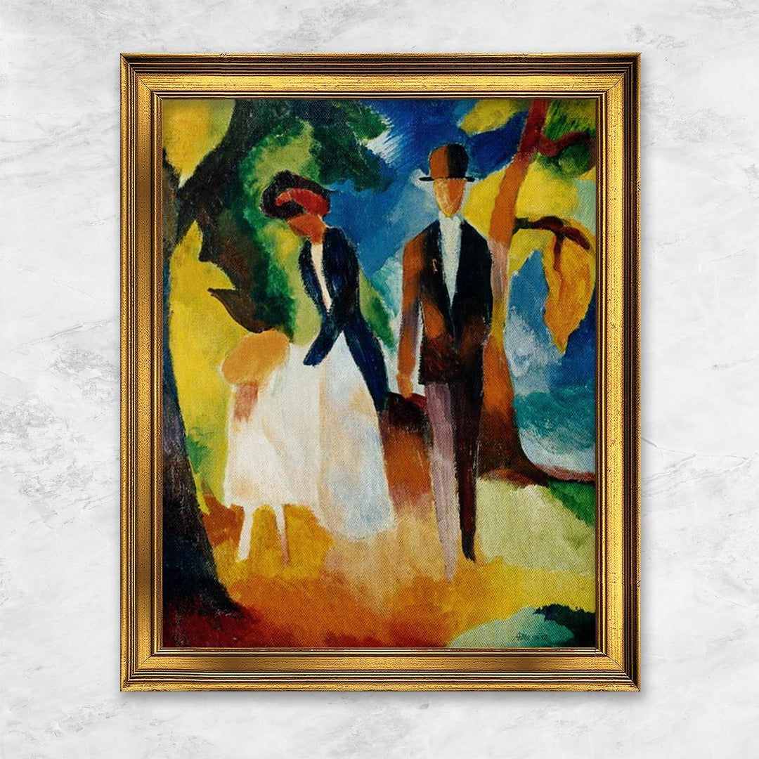 "Leute am blauen See" | August Macke