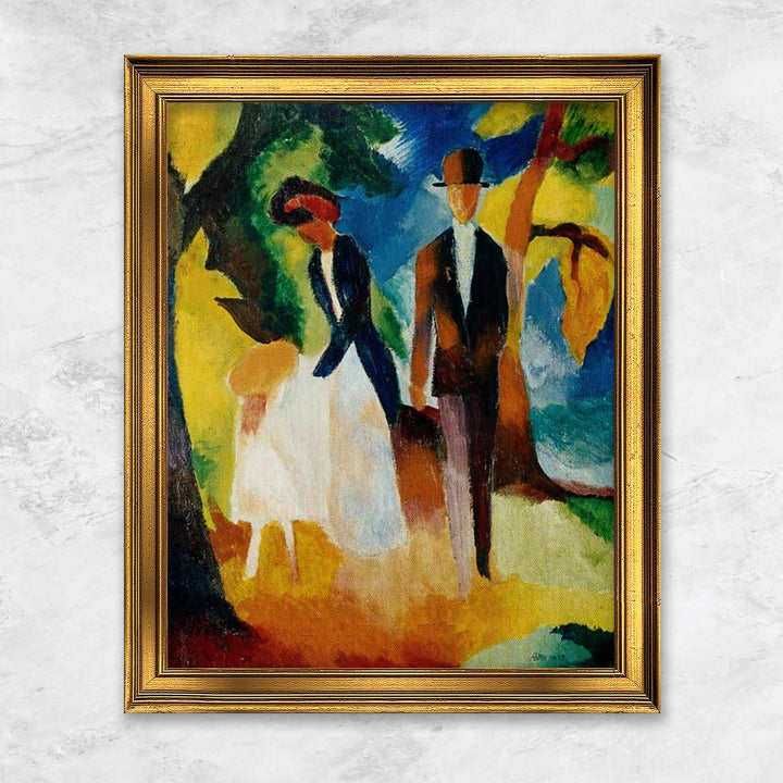 "Leute am blauen See" | August Macke