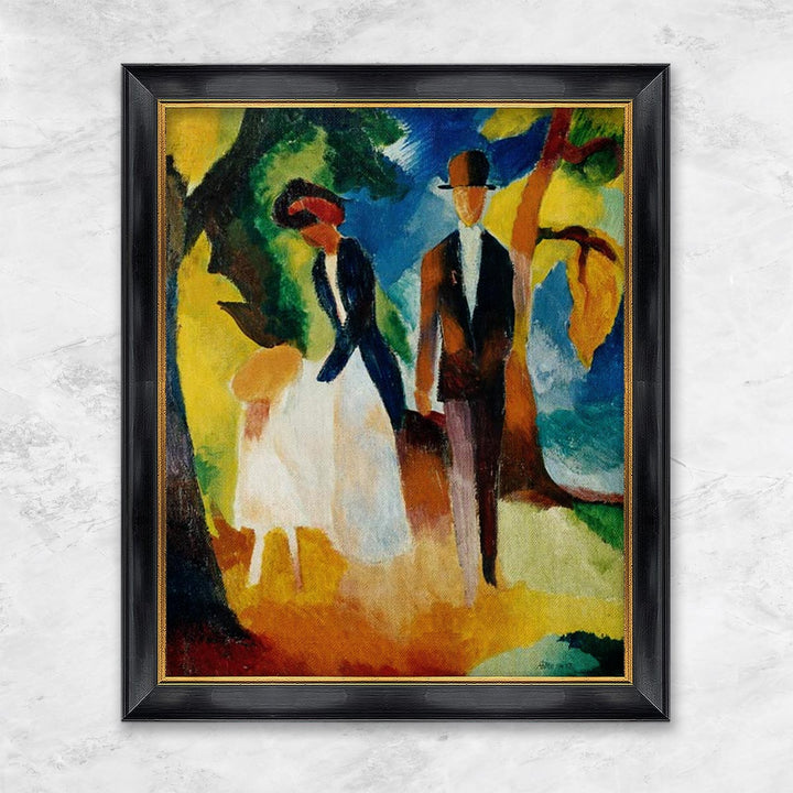 "Leute am blauen See" | August Macke