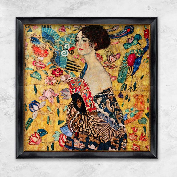 "Dame mit Fächer" | Gustav Klimt