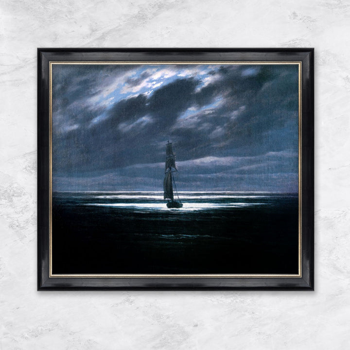 "Seestück bei Mondschein" | Caspar David Friedrich