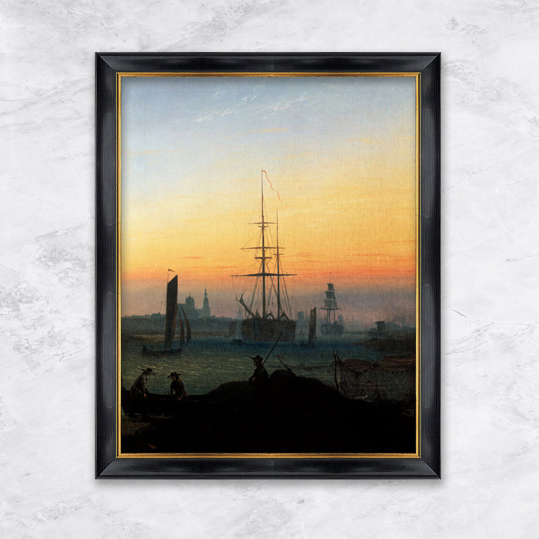 "Hafen von Greifswald" | Caspar David Friedrich
