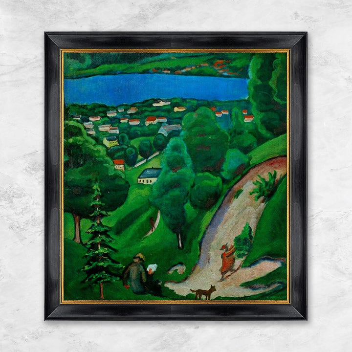 "Landschaft am Teggernsee" | August Macke