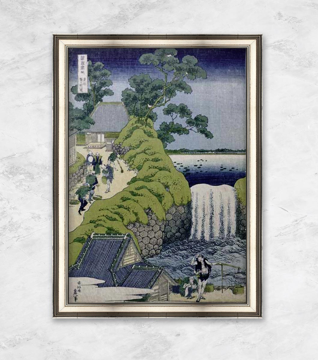 "Aoigaoka Waterfall in the Eastern Capital" | Katsushika Hokusai