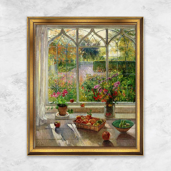 "Autumn Fruit and Flouwers" | Timothy Easton