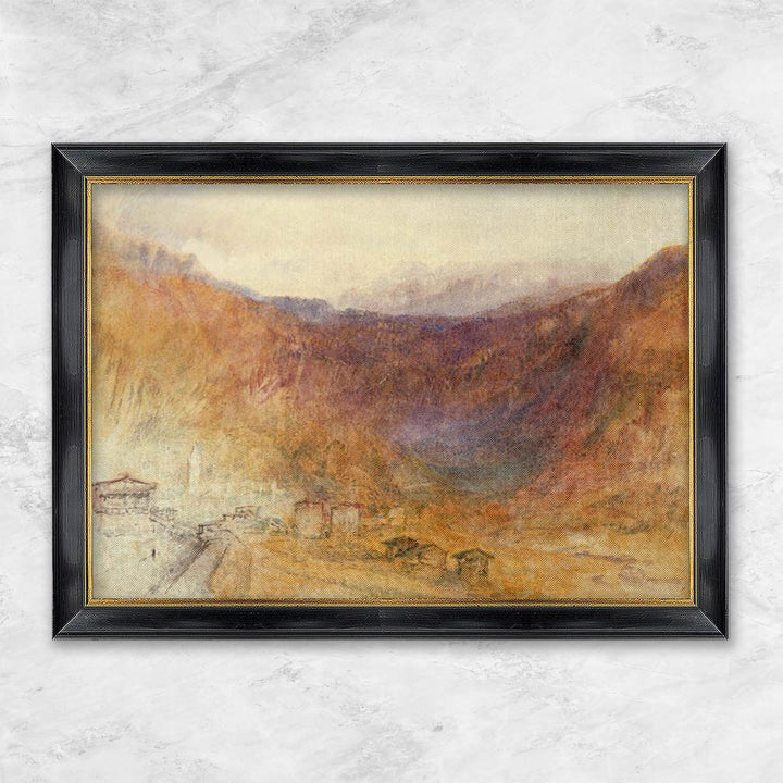 "The Brunig Pass from Meiringen, Switzerland" | William Turner