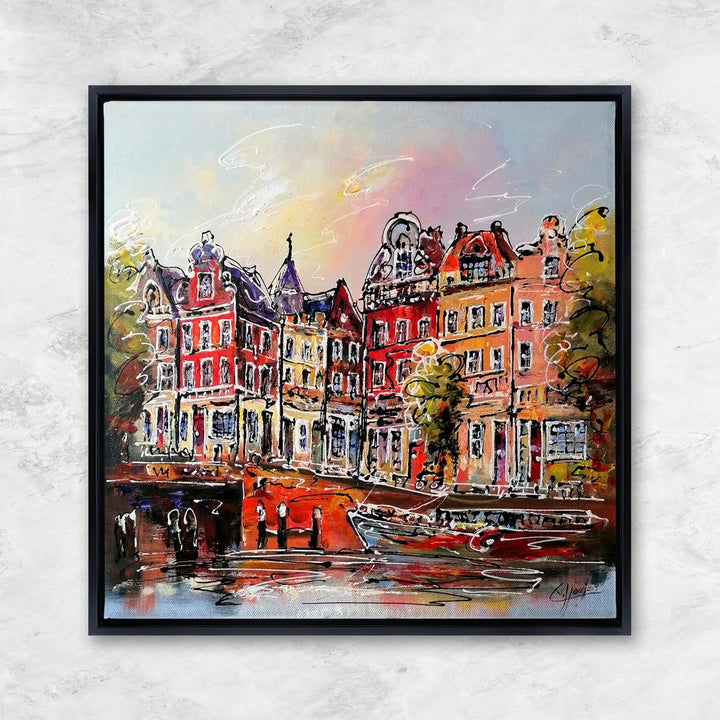 "Bunte Häuser am Kanal I" | Van Houten