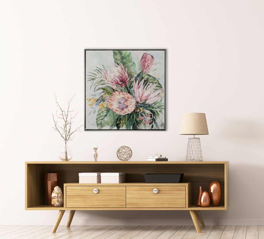 Rosafarbene Protea-Blüten