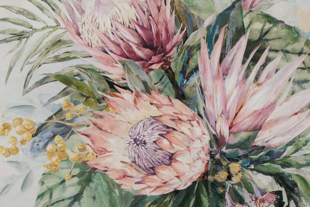 Rosafarbene Protea-Blüten