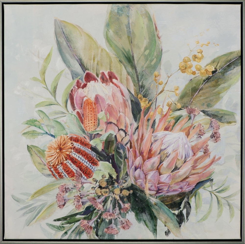 Rosafarbene Protea-Blüten