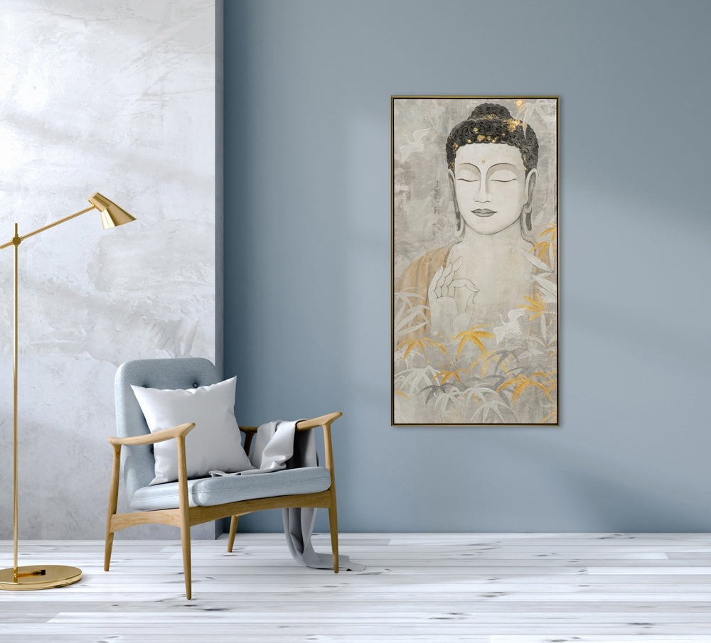 Buddha mit Kranichen