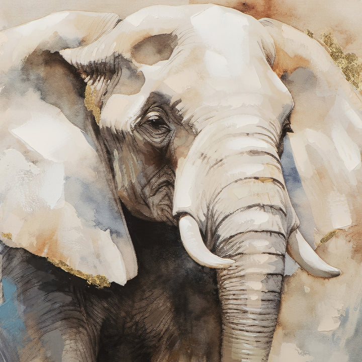 Grey coloured Elephant