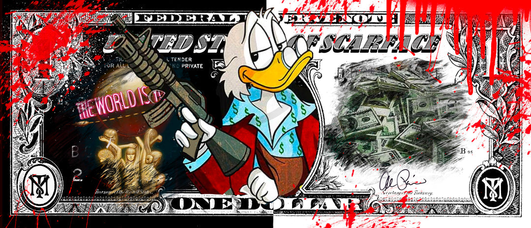 Skyyloft SCARFACE DOLLAR – gerahmt