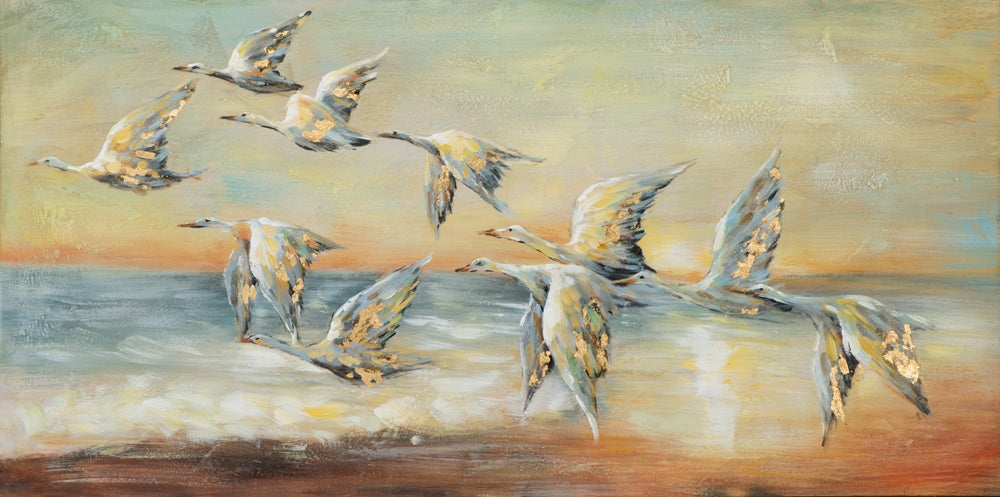 Gänse auf ihrem Flug nach Süden