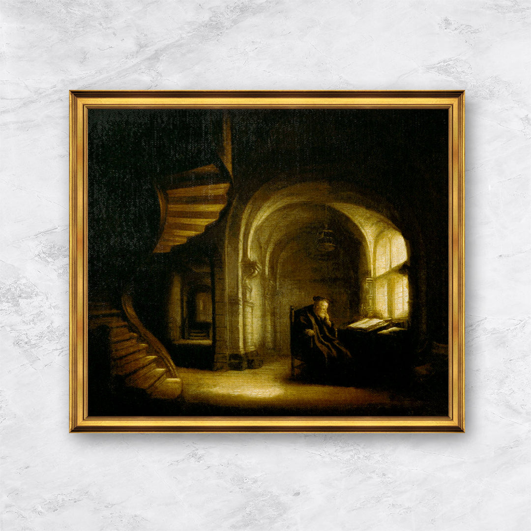 "Philosoph mit einem offenen Buch" | Rembrandt van Rijn
