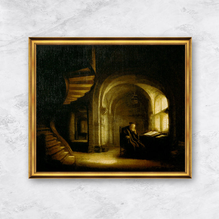 "Philosoph mit einem offenen Buch" | Rembrandt van Rijn