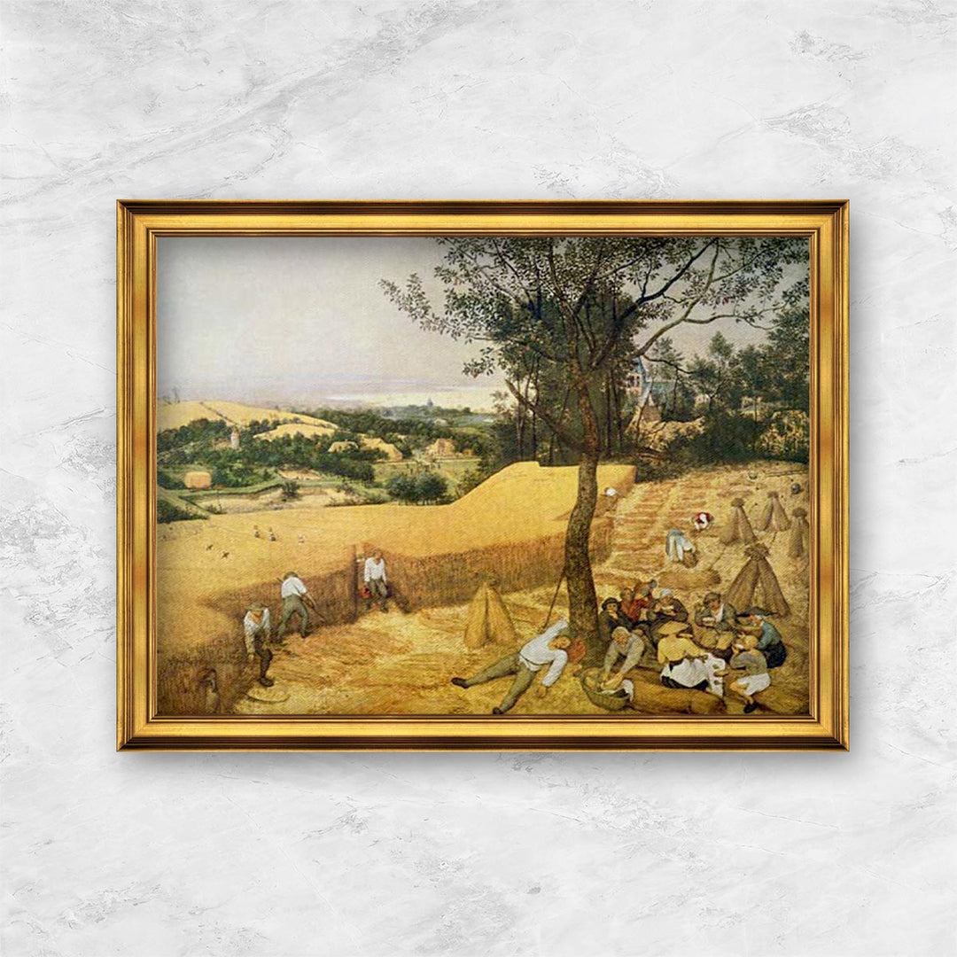 "Zyklus der Monatsbilder - Die Kornernte (Monat Juli)" | Pieter Bruegel der Ältere