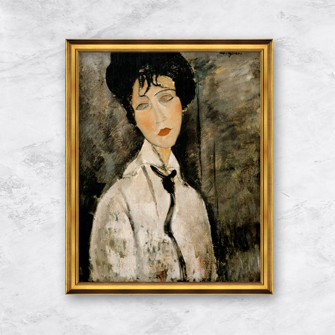 "Frau mit schwarzer Kravatte" | Amedeo Modigliani