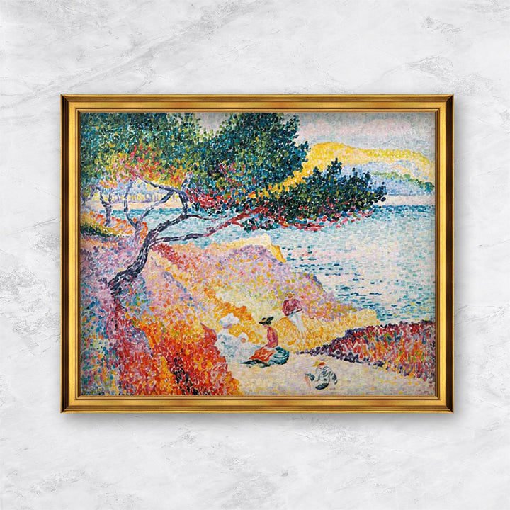 "La Plage de Saint-Clair" | Henri-Edmond Cross