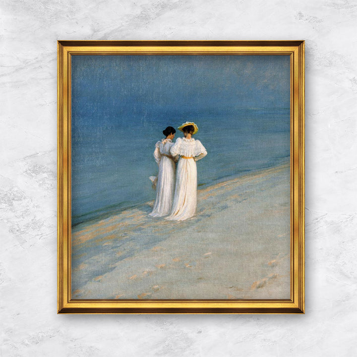 "Ausschnitt aus Sommerabend am Skagen Südstrand" | Peder Severin Krøyer