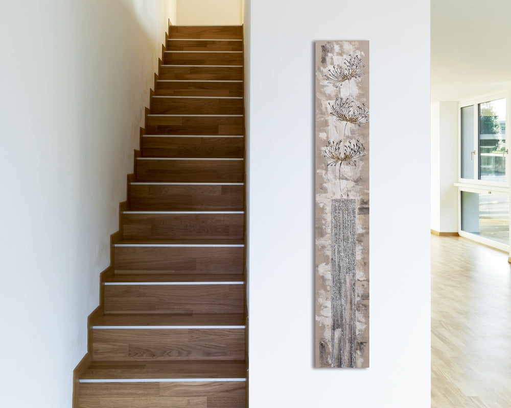 Aufrechte Chrysanthemen in silber