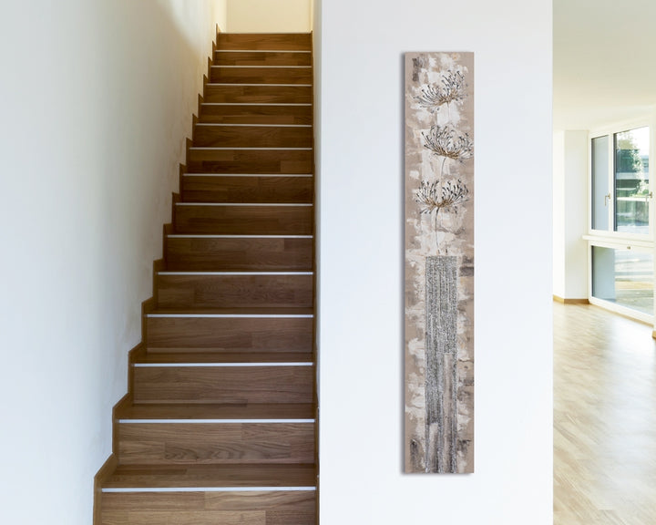 Aufrechte Chrysanthemen in silber