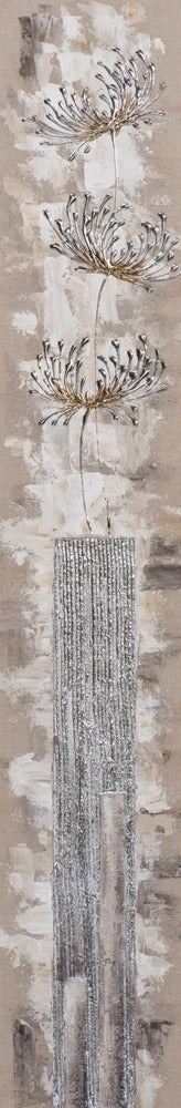 Aufrechte Chrysanthemen in silber