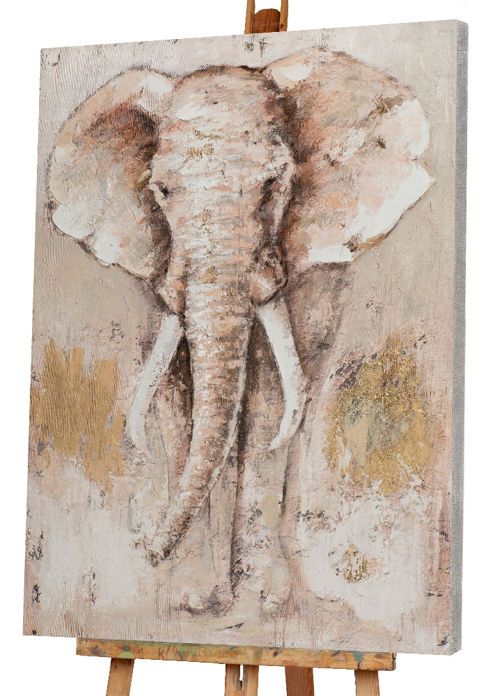 Hellbrauner afrikanischer Elefant