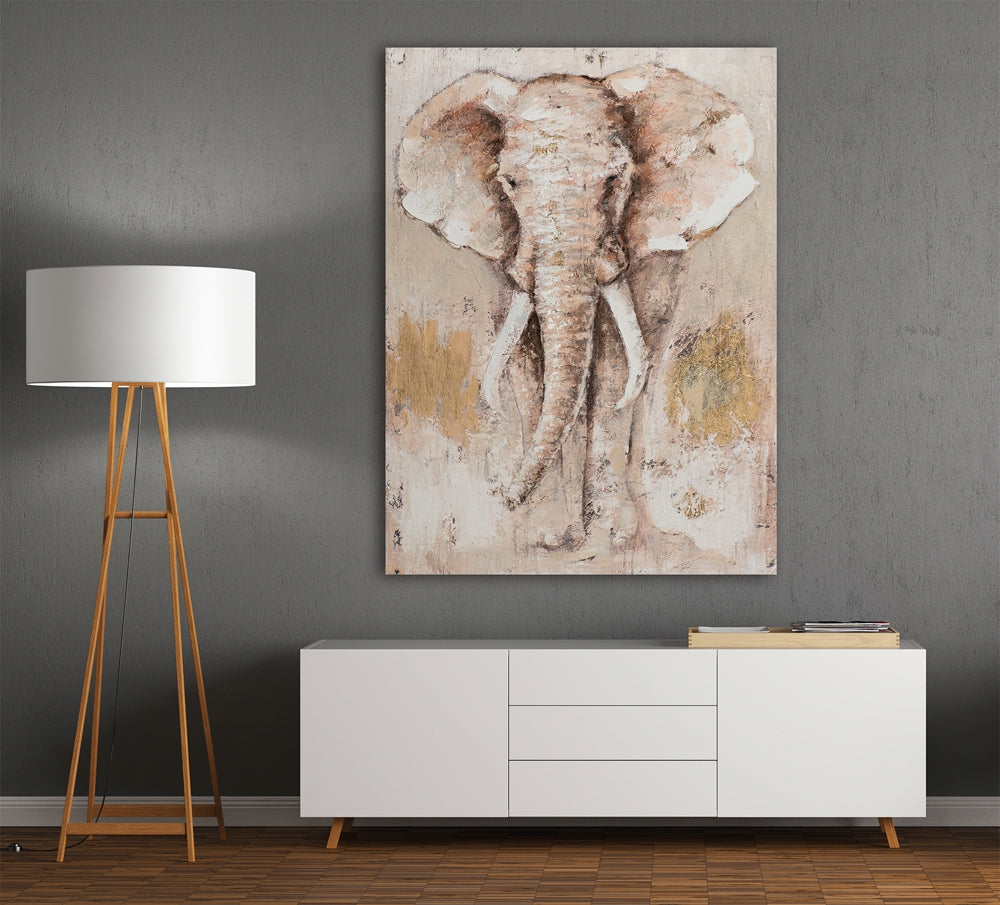 Hellbrauner afrikanischer Elefant