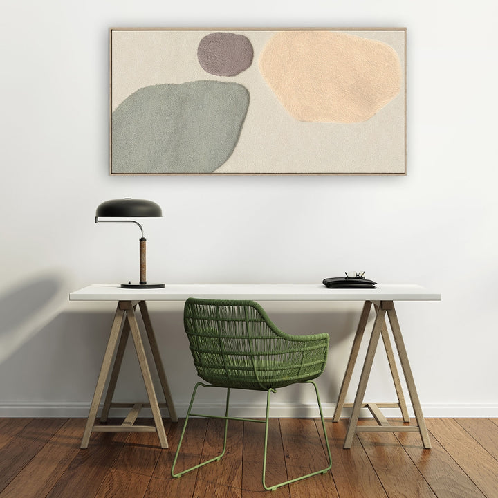 Wandbild Fluffy Moon Fields jade