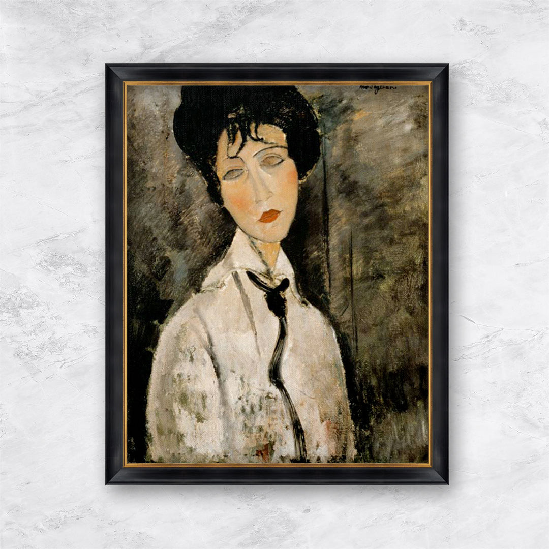 "Frau mit schwarzer Kravatte" | Amedeo Modigliani
