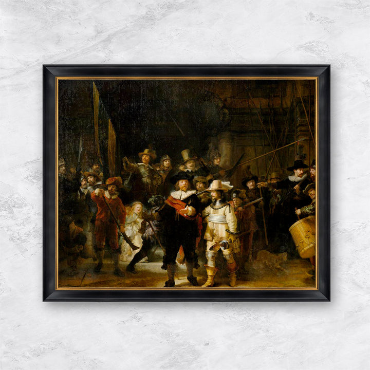"Die Nachtwache (beschnittene Version)" | Rembrandt van Rijn