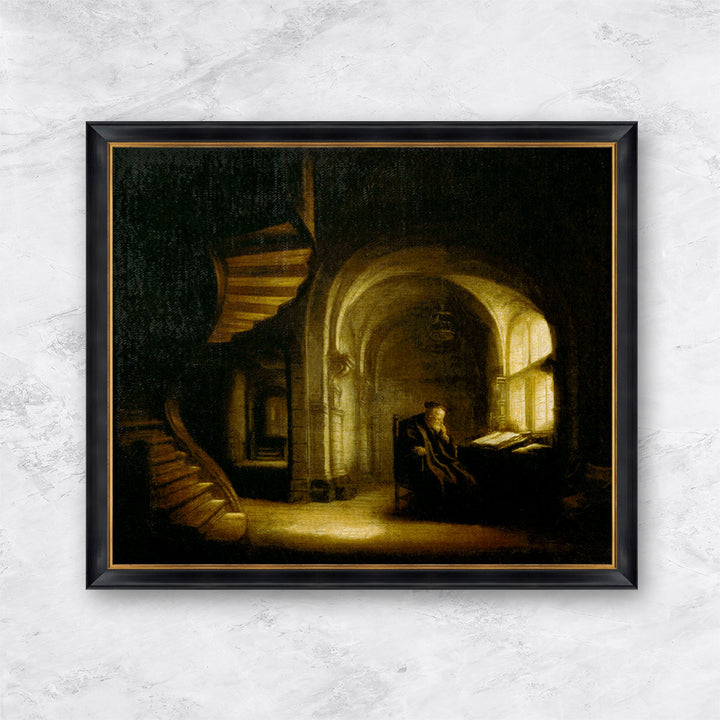 "Philosoph mit einem offenen Buch" | Rembrandt van Rijn