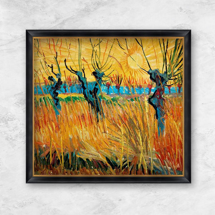"Weiden bei Sonnenuntergang" | Vincent van Gogh
