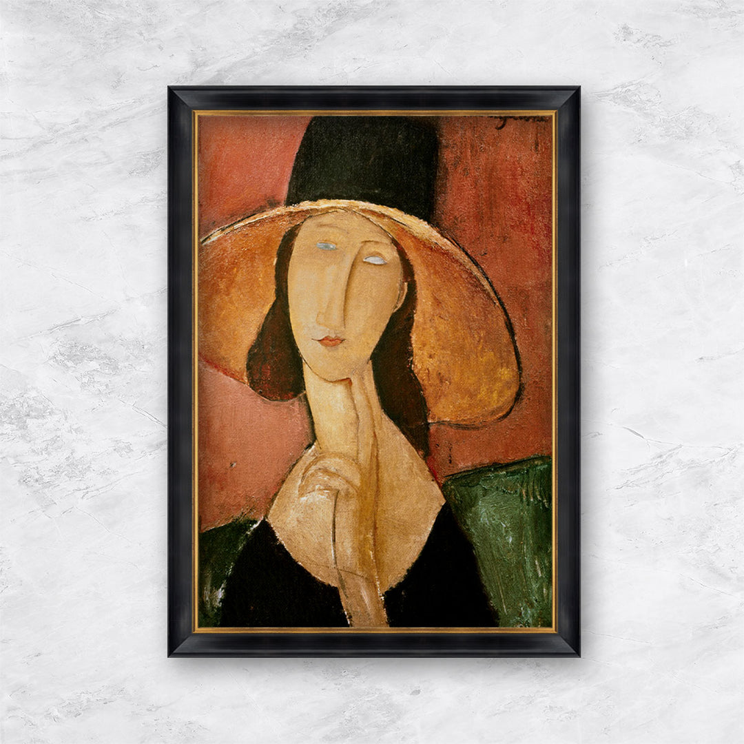 "Jeanne Hébuterne (mit Hut)" | Amedeo Modiglian