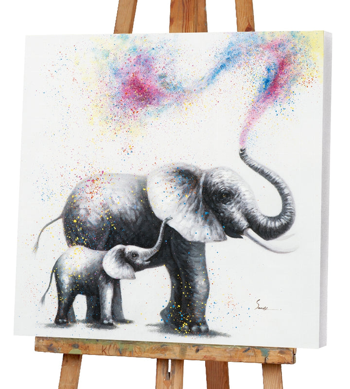 Elefanten in Konfetti