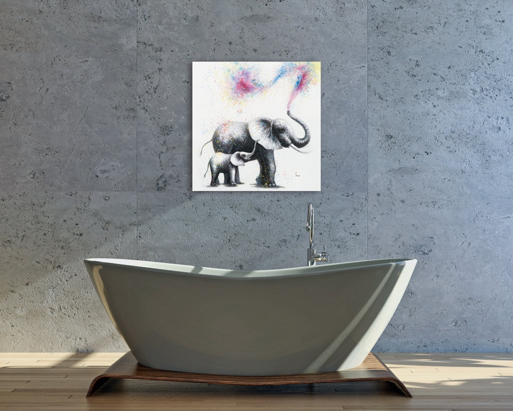 Elefanten in Konfetti