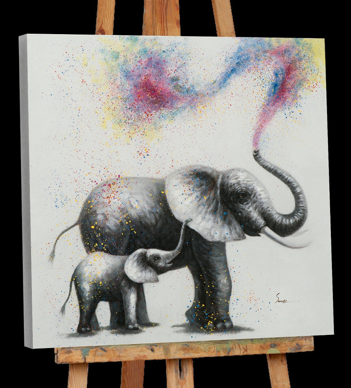 Elefanten in Konfetti