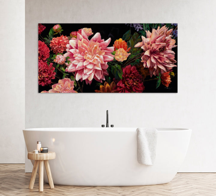 Hübsche rosa Blumen mit Hochglanz