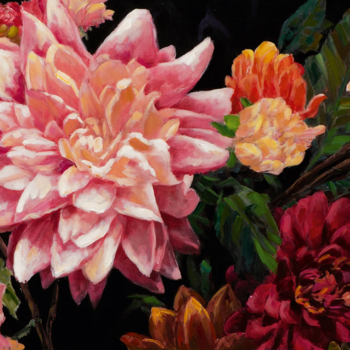 Hübsche rosa Blumen mit Hochglanz