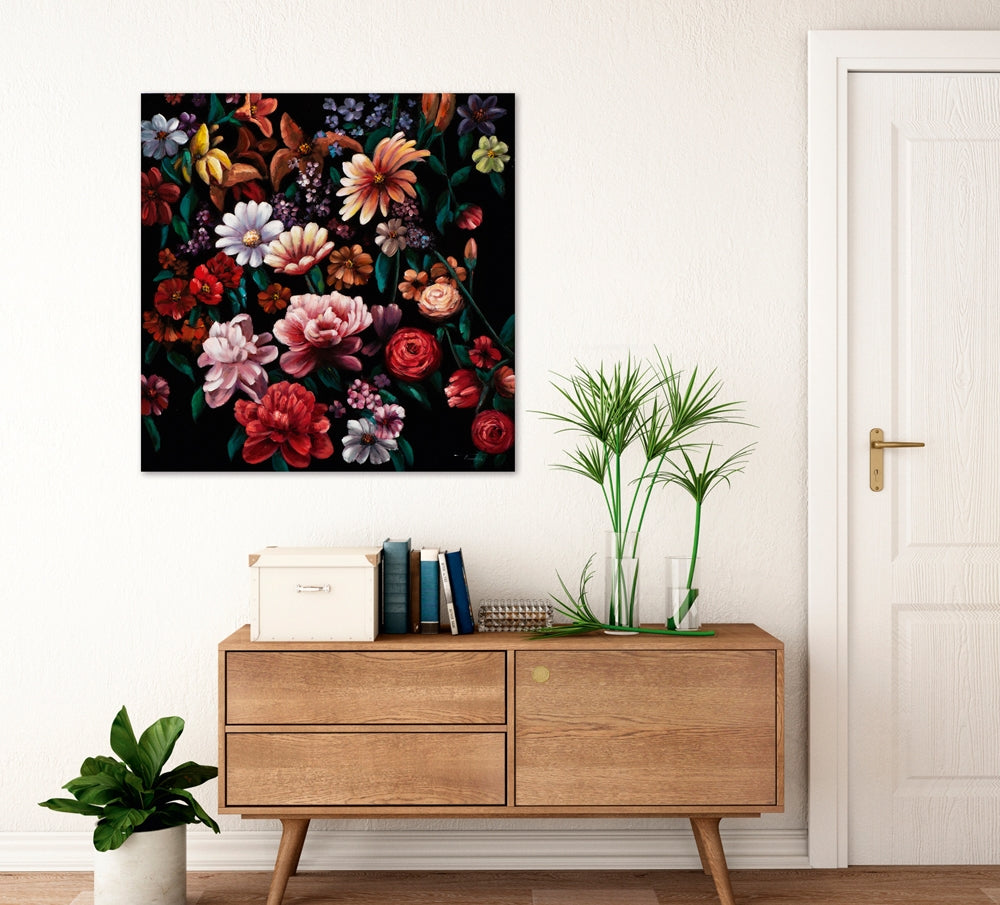 Hübsche rosa Blumen mit Hochglanz III