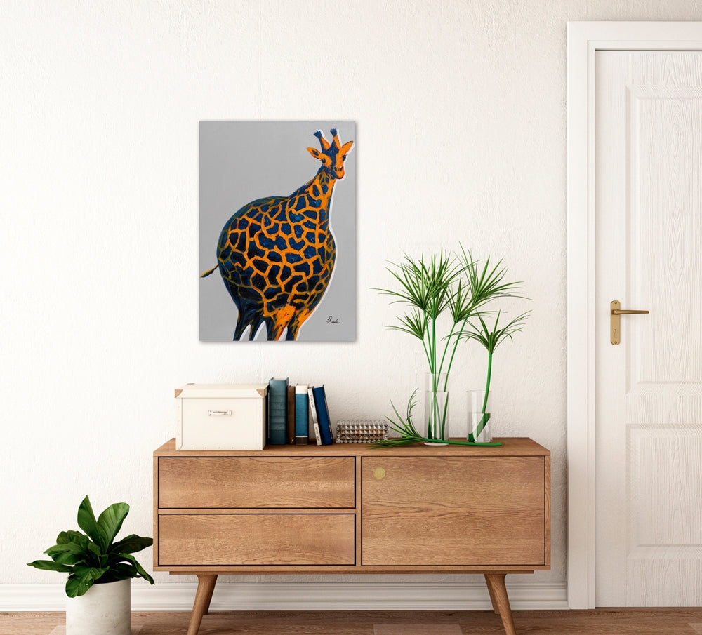 Aufgeblasene Giraffe