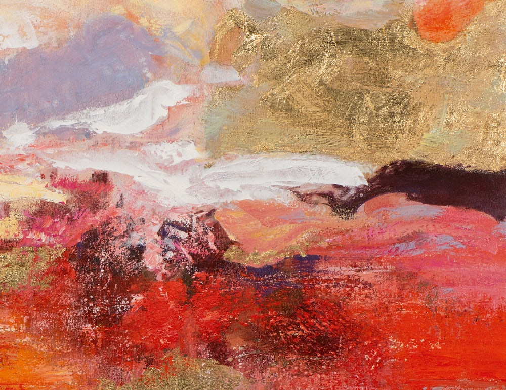 Komposition in Rot und Gold