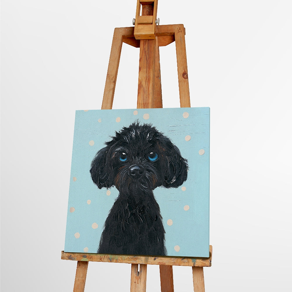 Black Puppy | Acrylgemälde