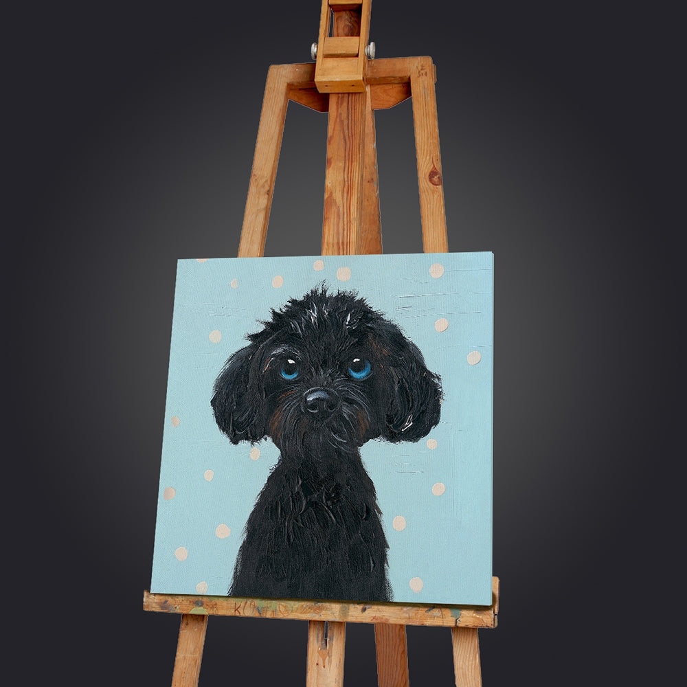 Black Puppy | Acrylgemälde