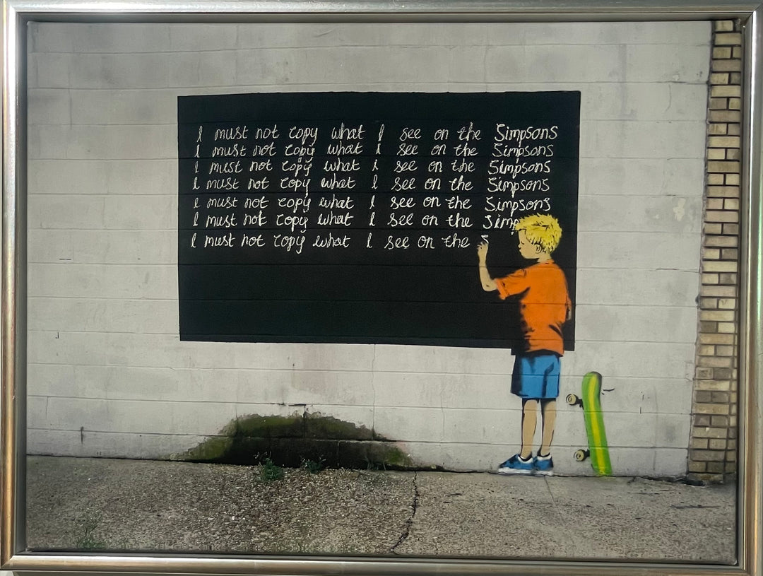 „i Must Not copy what I See on the Simpsons“ | Banksy